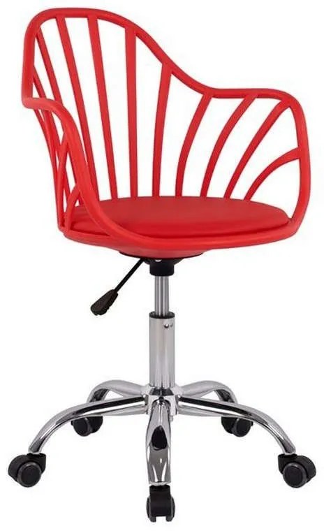 Καρέκλα Γραφείου Becky 57x57x96 HM8457.04 Red