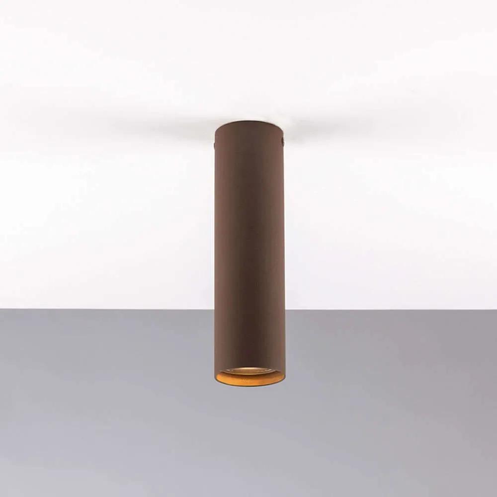 Φωτιστικό Οροφής - Πλαφονιέρα Fluke I-FLUKE-PL20 BRO 1xGU10 Φ5,5cm 20cm Rust Luce Ambiente Design Μέταλλο