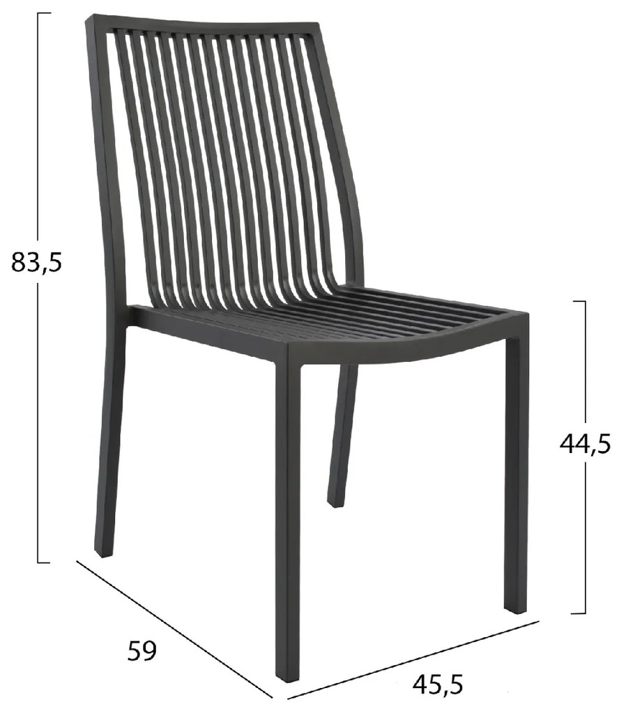 ΚΑΡΕΚΛΑ BRONCA ΑΛΟΥΜΙΝΙΟΥ ΓΚΡΙ HM5129.02 45,5x59x83,5