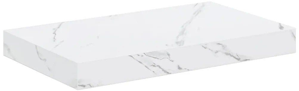 vidaXL Ράφι Τοίχου Επιτοίχιο 2 pcs Λευκό Μάρμαρο 40 x 23,5 x 4 εκ