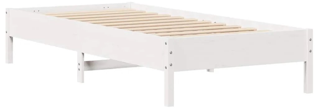 vidaXL Σκελετός Κρεβ. Χωρίς Στρώμα Λευκό 90x190 εκ Μασίφ Πεύκο