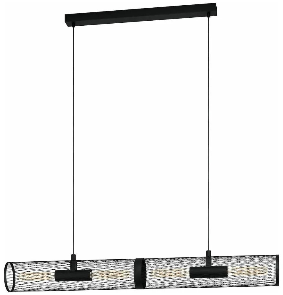 Φωτιστικό Οροφής - Ράγα 43534 Redcliffe 4/E27 Black Eglo Metal