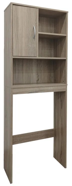 Έπιπλο πλυντηρίου Tazien pakoworld σε sonoma απόχρωση 60x24x168.5εκ