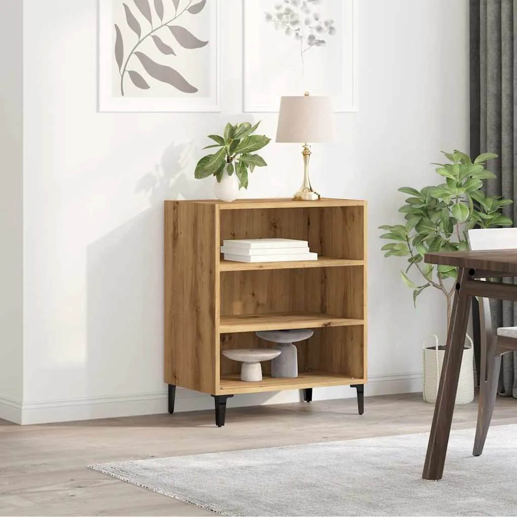 vidaXL Μπουφές Αρτισιανή Δρυς 57x35x70 εκ. από Επεξεργασμένο Ξύλο
