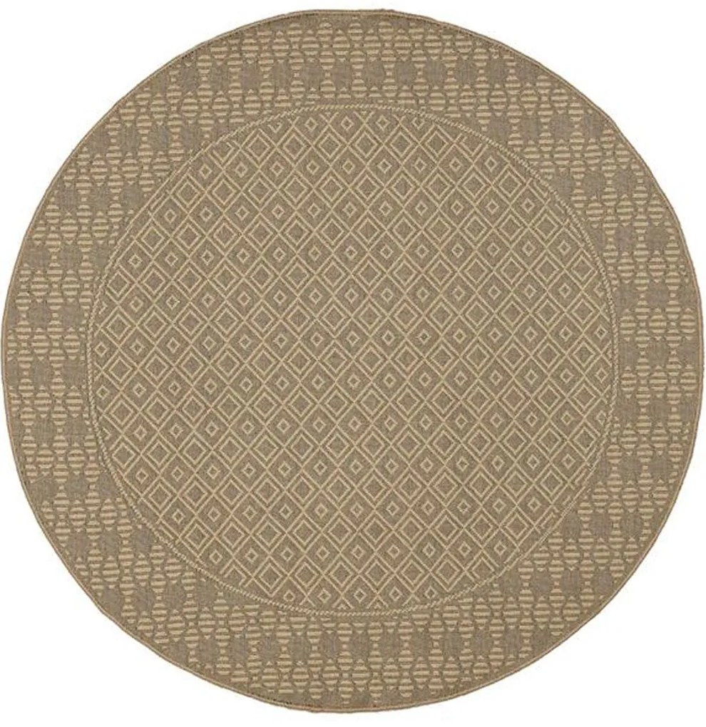 Χαλί Sahara 082A Beige Round New Plan 160X160 Round