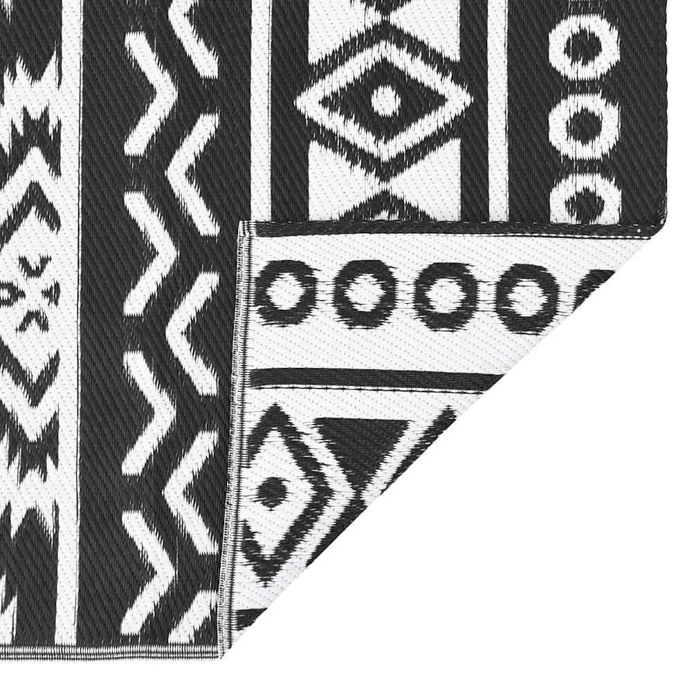 vidaXL Χαλί εξωτερικού χώρου ARAKIL Μαύρο 160x230 cm PP