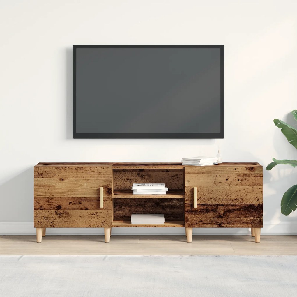 vidaXL Ντουλάπι Τηλεόρασης Παλιού Ξύλου 150x30x50 εκ Κατασκευασμένο Ξύλο