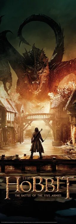 Αφίσα πόρτας Hobbit - Smaug