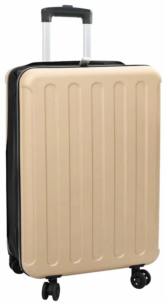 vidaXL Βαλίτσα με κλειδαριά Μπρονζέ 43 x 27 x 66 εκ. ΑΒΣ Πλαστικό