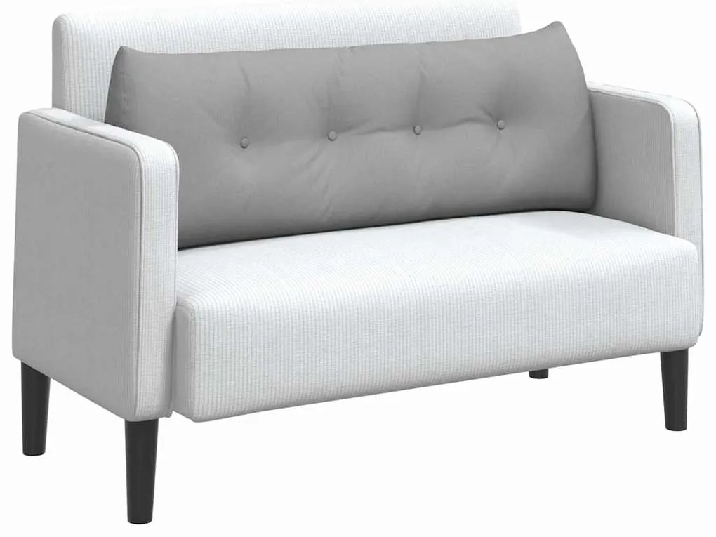 vidaXL Μαξιλάρι Πλάτης Σκίουρος Γκρί 140 x 24 x 50 εκ ύφασμα