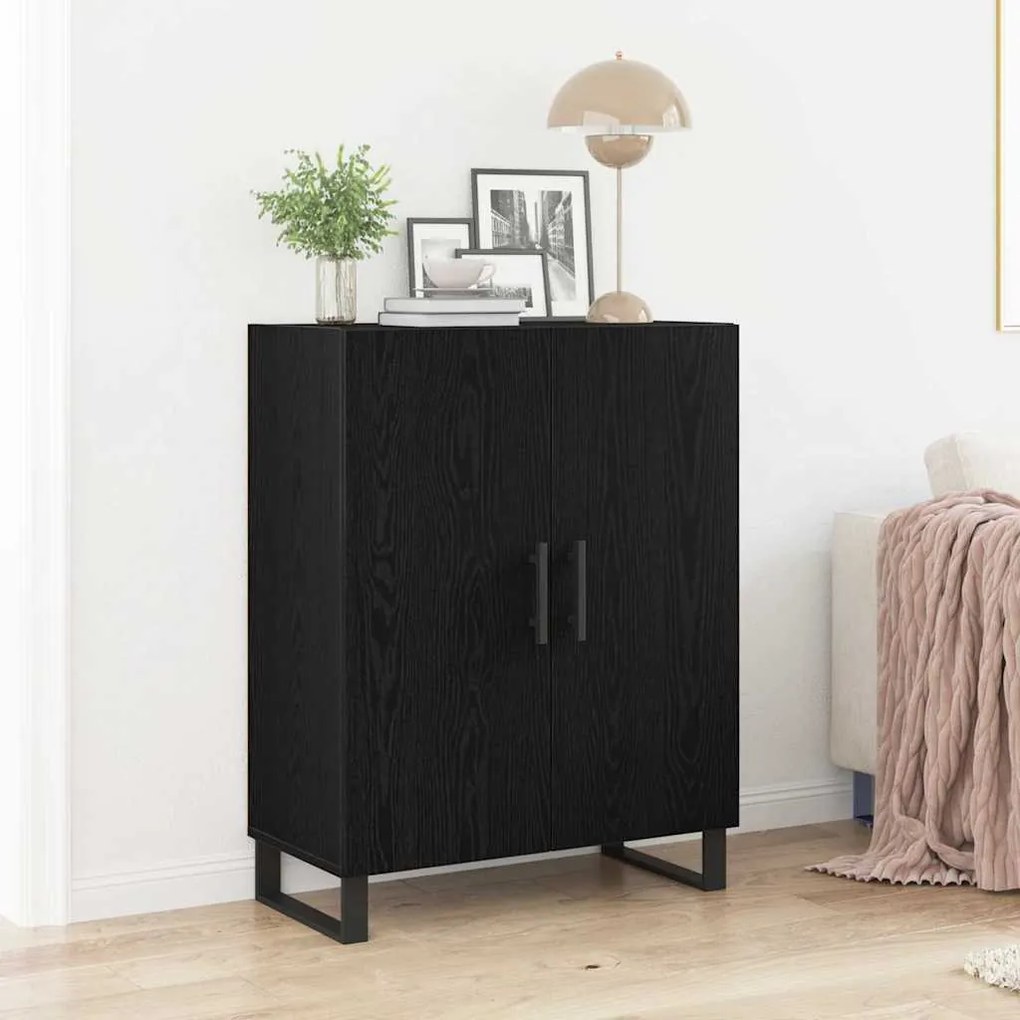 vidaXL Μπουφές Μαύρη δρυς 69.5 x 34 x 90 εκ. Επεξεργασμένο ξύλο