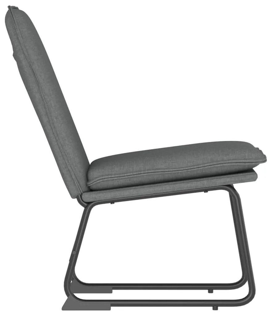 vidaXL Πολυθρόνα Σκούρο Γκρι 52 x 75 x 76 εκ. Υφασμάτινη