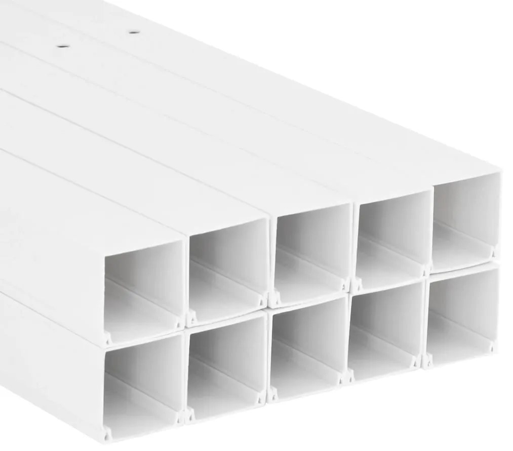 vidaXL Κανάλι Καλωδίων 50 x 25 χιλ. 10 μ. από PVC