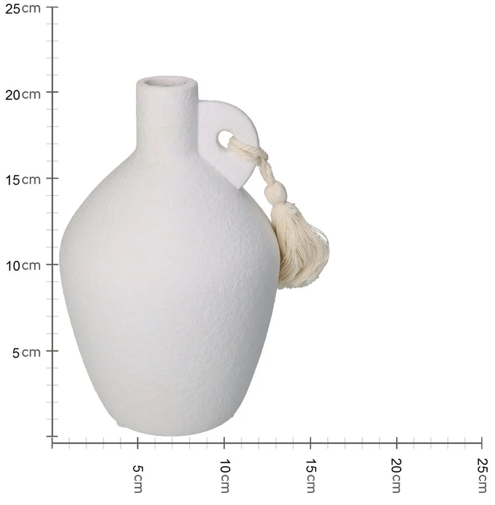 Βάζο Λευκό Δολομίτης 14x14x20.9cm - 05150119