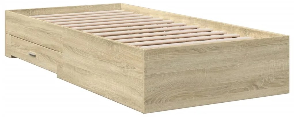 vidaXL Πλαίσιο Κρεβατιού με συρτάρια Sonoma Δρυς 100x200εκ. Επεξ. Ξύλο