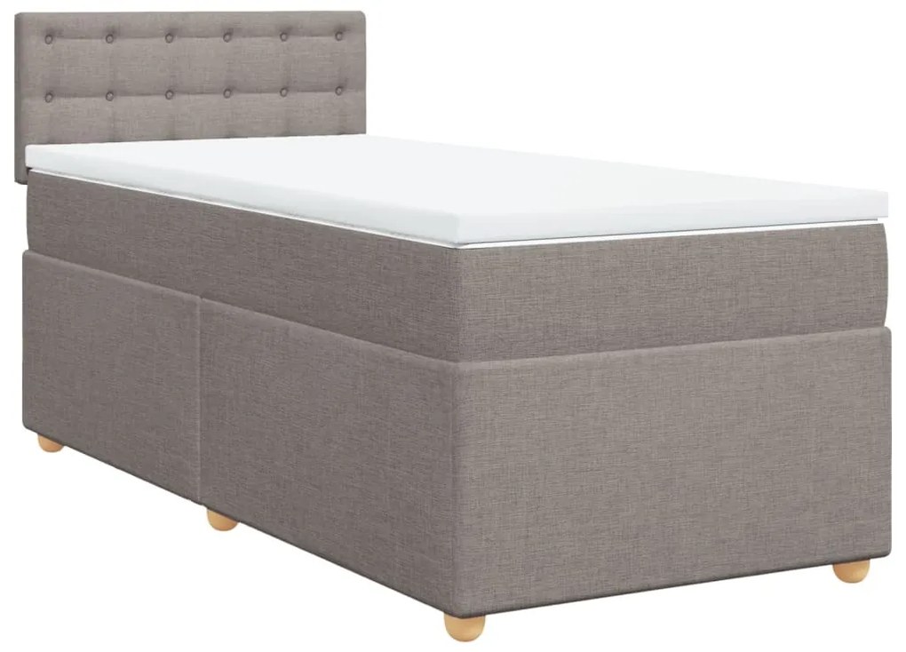 ΚΡΕΒΑΤΙ BOXSPRING ΜΕ ΣΤΡΩΜΑ TAUPE 80X200 ΕΚ. ΥΦΑΣΜΑΤΙΝΟ 3286525