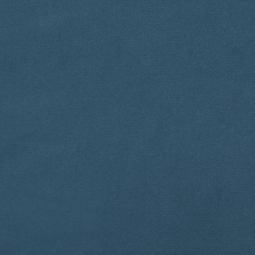 vidaXL Στρώμα με Pocket Springs Σκούρο Μπλε 160x200x20 εκ. Βελούδινο