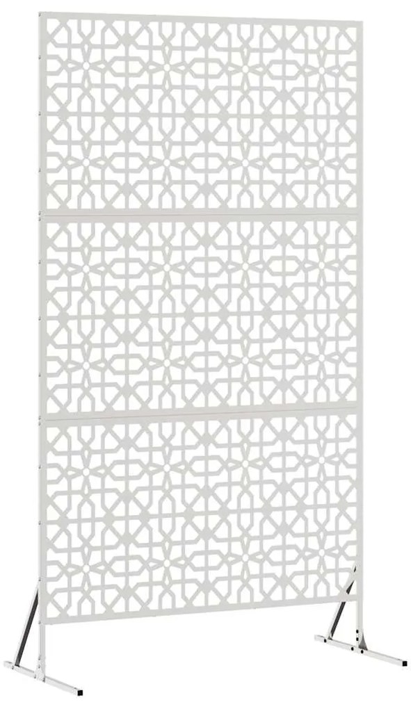 vidaXL Οθόνη Ιδιωτικότητας Γκρι 100 x 50 x 180 εκ. Ατσάλι