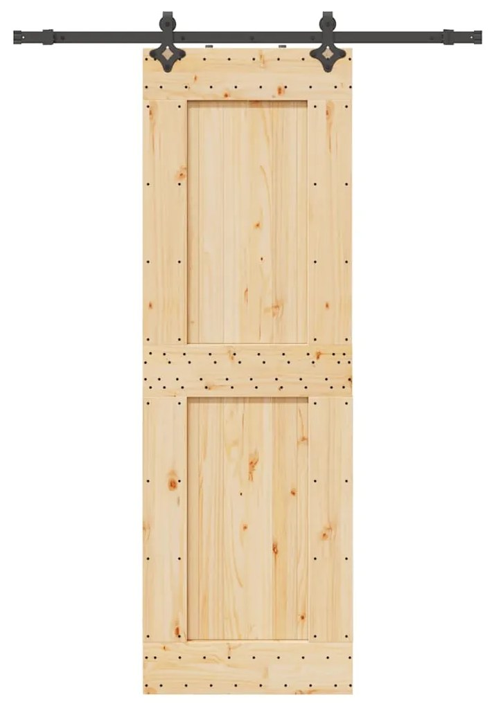 Συρόμενη Μεσόπορτα με Μηχανισμό 70 x 210 εκ. Μασίφ Ξύλο Πεύκου