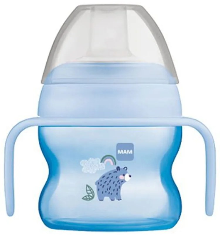 Ποτηράκι Με Χερούλια Starter Cup 462B 150ml 4+ Μηνών Blue Mam 150ml Silicon,Plastic