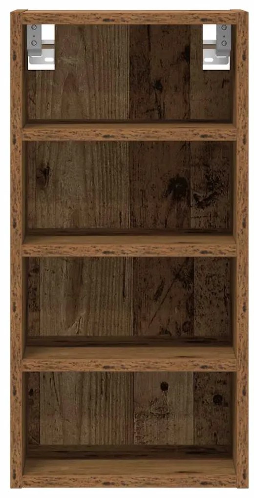 vidaXL κρεμαστό ντουλάπι Riga Παλιό ξύλο 30x29,5x60 cm