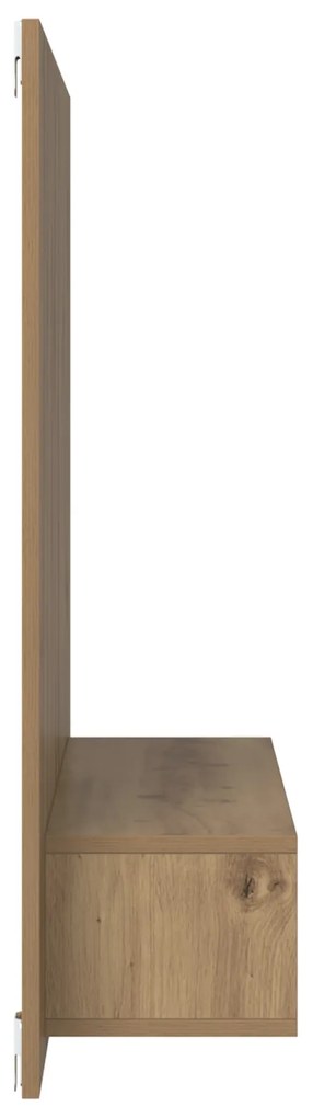 vidaXL Τηλεοπτική Κάβα Τοίχου artisan δρυς 120 x 23.5 x 90 εκ.