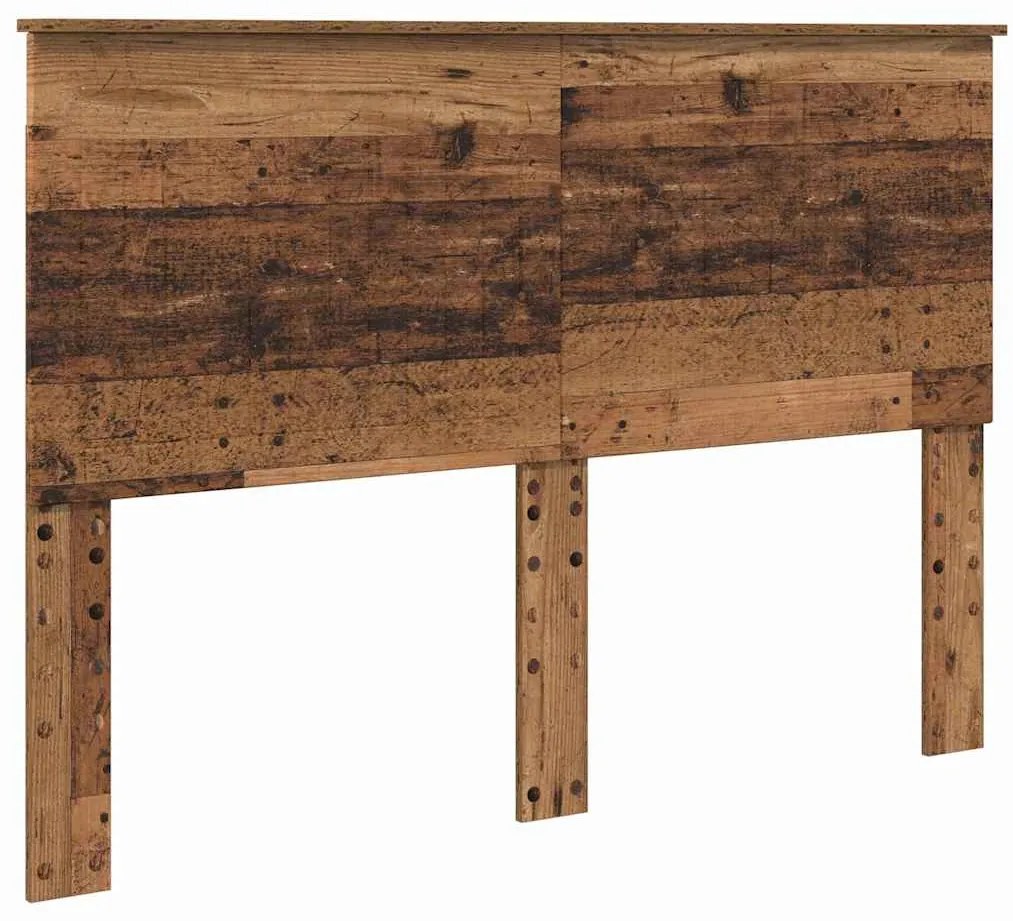 vidaXL Κεφαλάρι με κεφαλάρι Παλιό Ξύλο 140 cm Επεξεργασμένο ξύλο