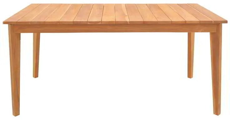Τραπέζι Ory pakoworld teak ξύλο σε φυσική απόχρωση 160x80x75εκ