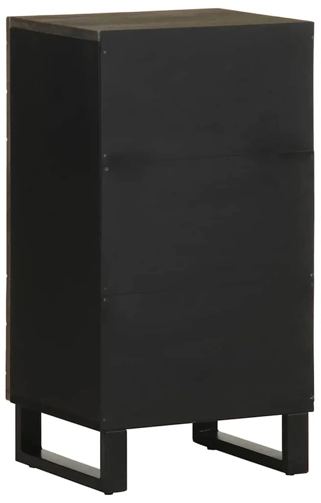 vidaXL Σκευοθήκη μαύρο 40x33x75 cm μασίφ ξύλο Μάνγκο