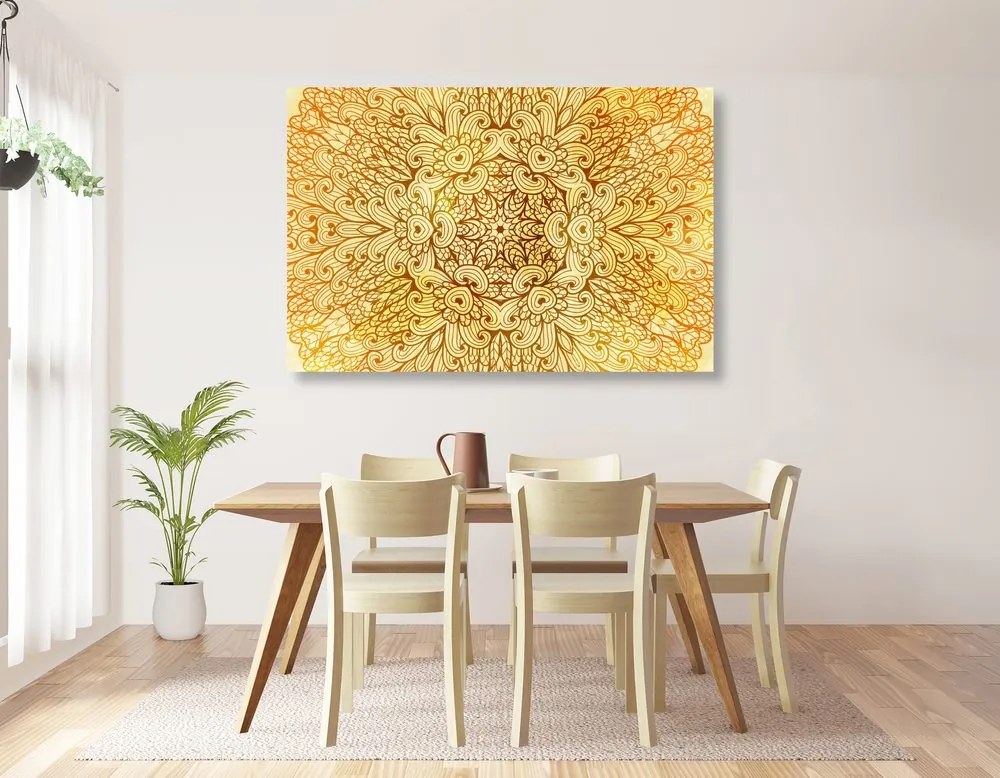 Εικόνα Golden Ethnic Mandala - 120x80