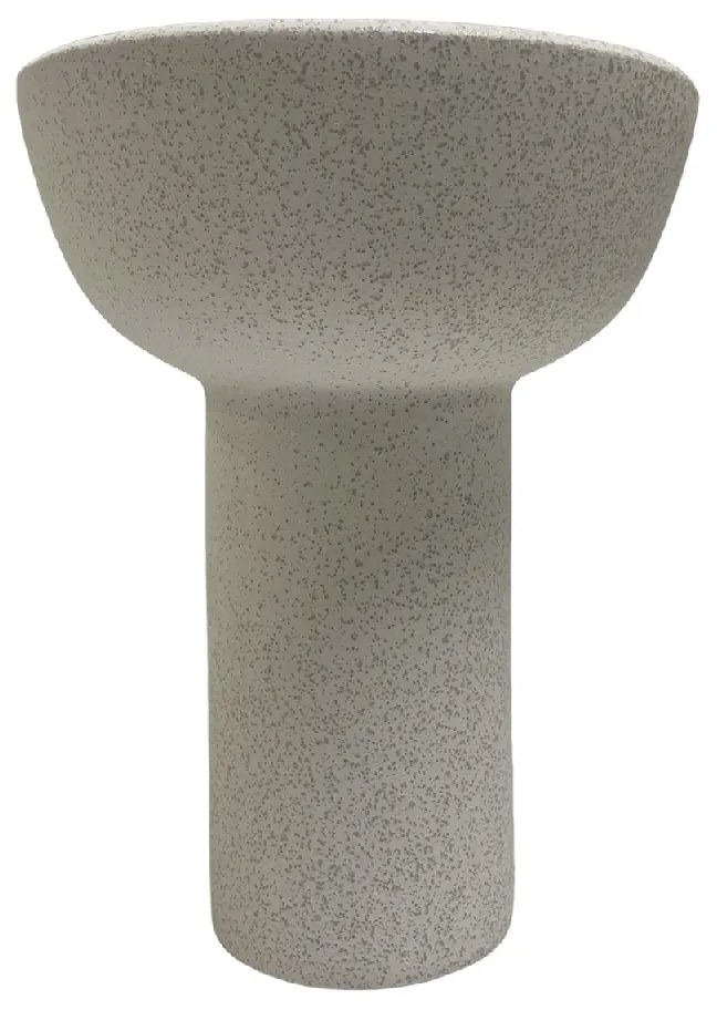 ΕΠΙΤΡΑΠΕΖΙΟ ΚΕΡΑΜΙΚΟ ΔΙΑΚΟΣΜΗΤΙΚΟ ELENDIL HM4603.01 ΥΠΟΛΕΥΚΟ ΚΡΥΣΤΑΛΛΙΚΟ Φ20x26,5Υεκ