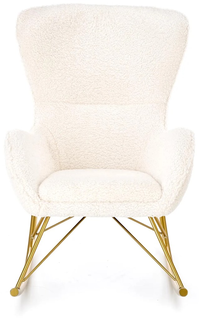 LIBERTO leisure armchair cream / gold DIOMMI V-CH-LIBERTO-FOT-KREMOWY