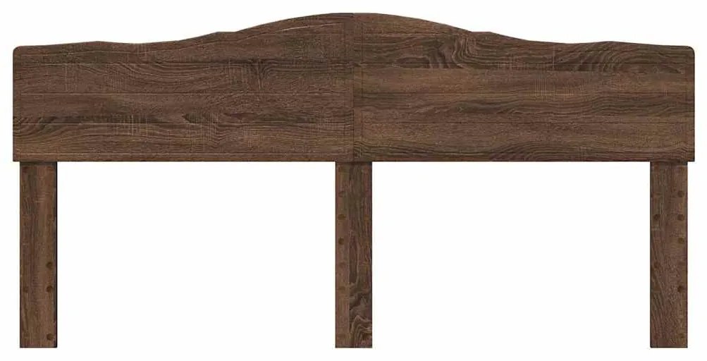 vidaXL Κεφαλάρι με κεφαλάρι Καφέ δρυς 180 cm Επεξεργασμένο ξύλο