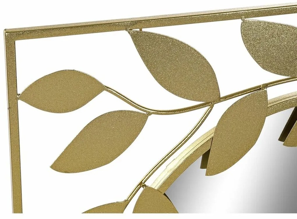 Τοίχο καθρέφτη DKD Home Decor Χρυσό Laurel 120 x 2,5 x 120 cm (120 Τεμάχια)