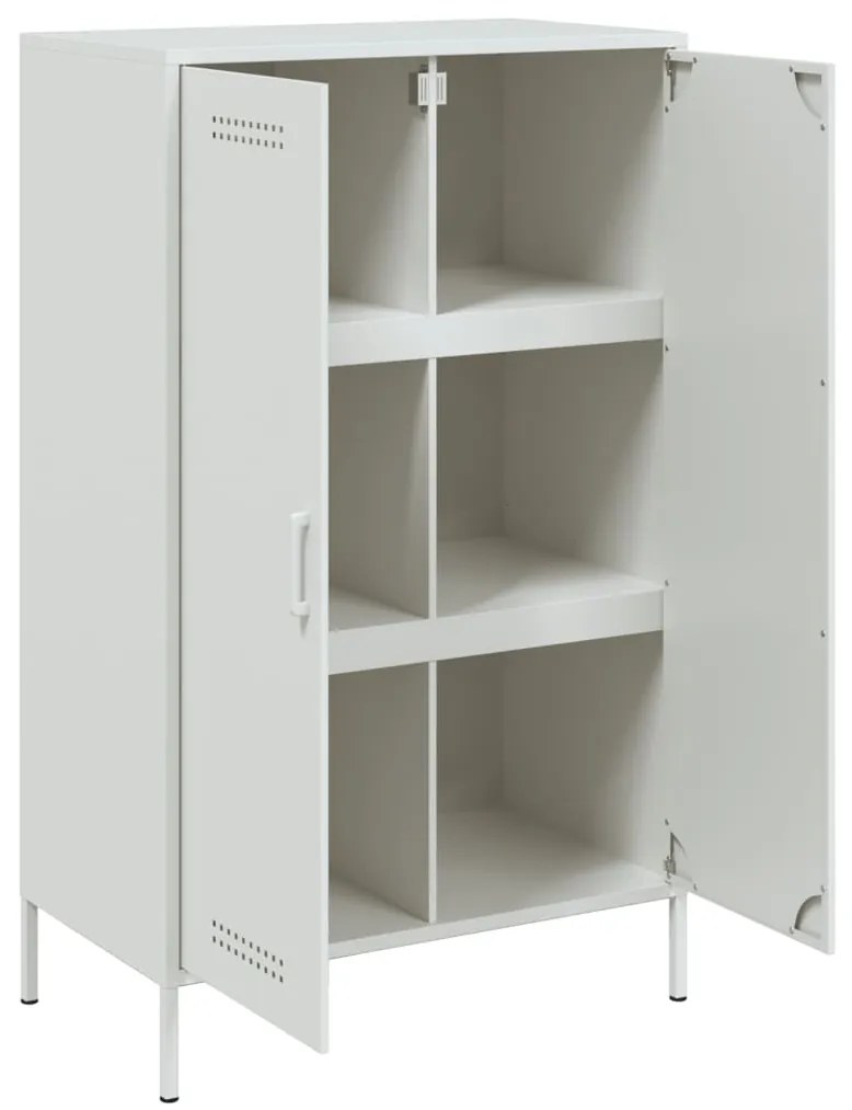 Ντουλάπι Λευκό 68x39x113 εκ. από Ατσάλι 842969