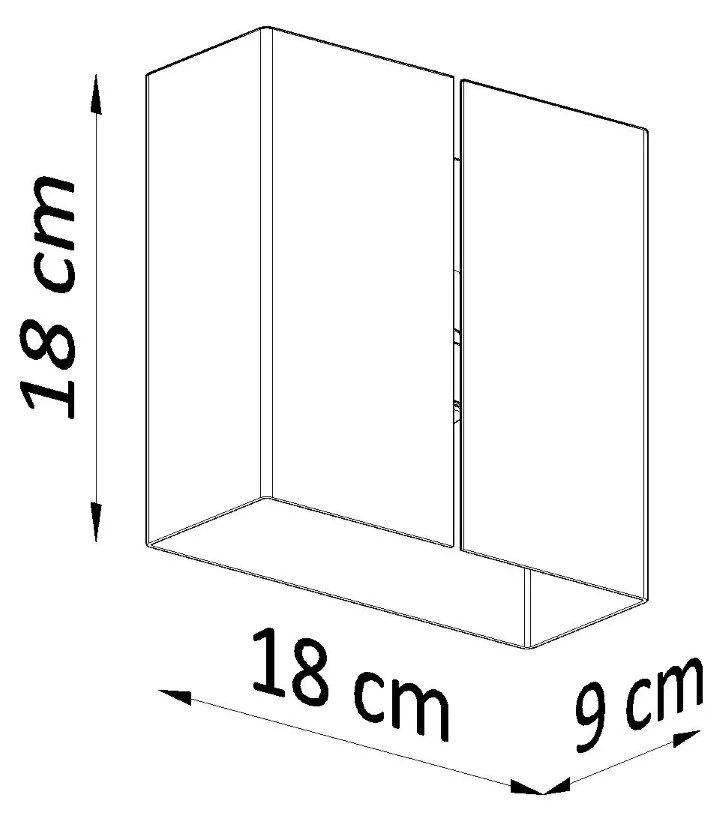 Sollux Φωτιστικό τοίχου Linea 2,ατσάλι,2xG9/40w