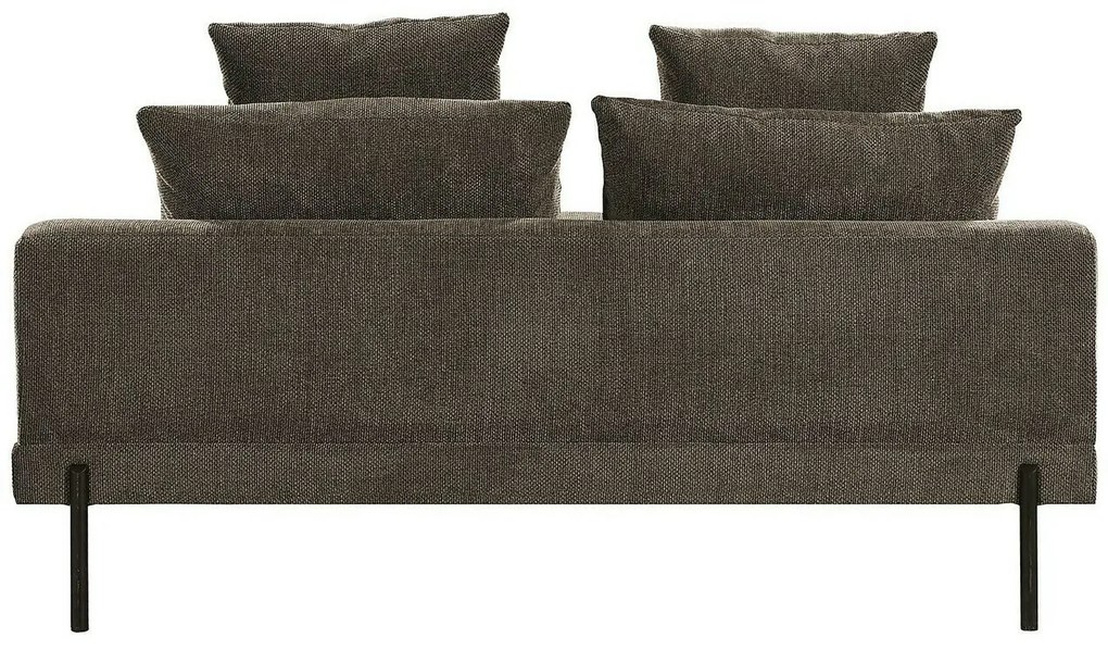 Ανάκλινδρο Riverton 696, Καφέ, 80x93x152cm, Ταπισερί, Πόδια: Μεταλλικά | Epipla1.gr