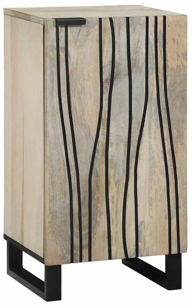 vidaXL Γραφείο Λευκό 40 x 33 x 75 εκ. Μασίφ ξύλο μάνγκο