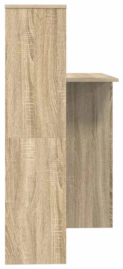 vidaXL Γραφείο Sonoma Δρυς 131.5 x 50 x 106.5 εκ. Επεξεργασμένο ξύλο