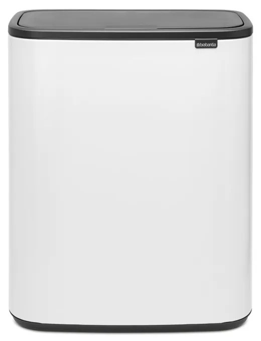 Brabantia 1001267 Κάδος σκουπιδιών Bo Touch 2x30L, White