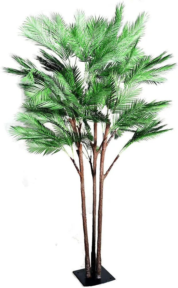 Τεχνητό Δέντρο Φοίνικας Χαμαιδωρέα 6380-6 180x25cm Green Supergreens Υαλοβάμβακας