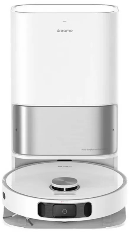 Ρομποτική ηλεκτρική σκούπα Dreame L10 Ultra, 5300 Pa, 5200 mAh, 75W, Έως 200 m2, 3D χαρτογράφηση, αισθητήρας LDS, σταθμός φόρτισης, αυτονομία έως 210 λεπτά, λευκό