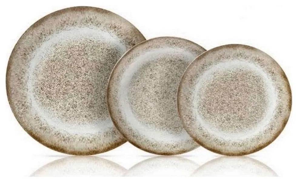 Σερβίτσιο Πιάτα Φαγητού Mayo (Σετ 20Τμχ) 25.970.40 Brown Cryspo Trio 20 τμχ Πορσελάνη