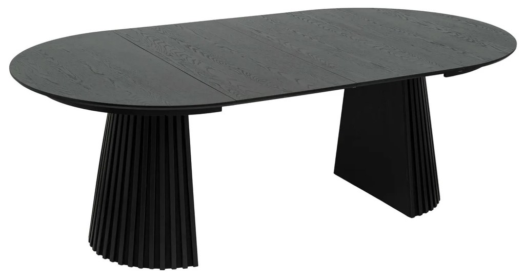 Svendborg Extendable Round Dining Table ø120 Black Oak