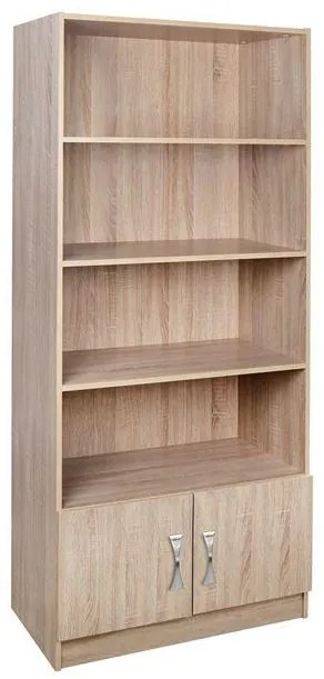 Βιβλιοθήκη C10146.01 σε Sonama - Ασημί 80x35x180εκ. 80x35x180 εκ.