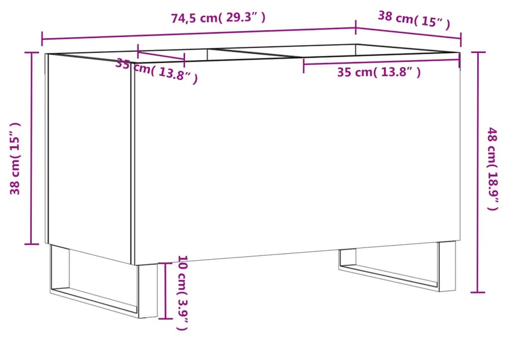 ΔΙΣΚΟΘΗΚΗ ΚΑΠΝΙΣΤΗ ΔΡΥΣ 74,5X38X48 ΕΚ. ΑΠΟ ΕΠΕΞΕΡΓΑΣΜΕΝΟ ΞΥΛΟ 831737