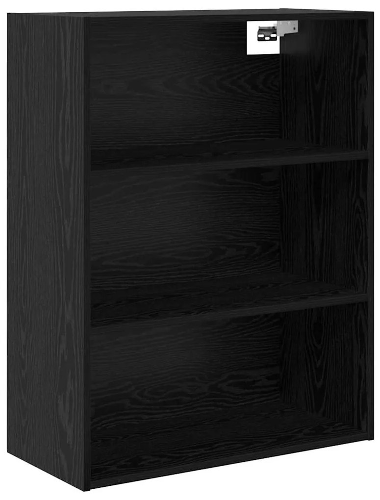 vidaXL Highboard Μαύρη Οξυά 69,5 x 34 x 180 εκ. Επεξεργασμένο ξύλο