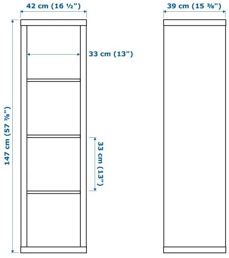 KALLAX ραφιέρα με 2 ένθετα 391.975.81