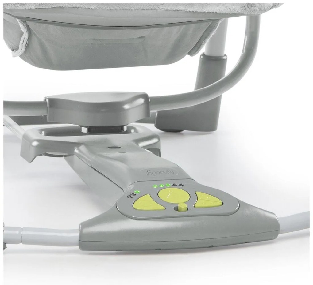 Κουνιστή Καρέκλα Ingenuity Compact Swing - Hugs &amp; Hoots Λευκό Γκρι