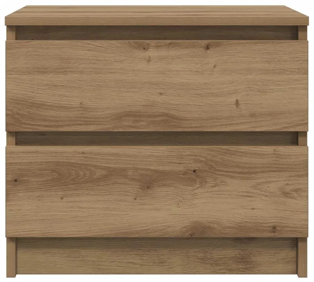 vidaXL Κομοδίνο Αρτισιανή Δρυς 50x40x43.5 εκ. από Επεξεργασμένο Ξύλο